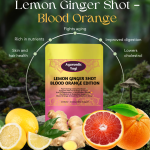 Lemon Ginger Shot Blood Orange Edition by Ayurvedic Yogi