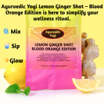Lemon Ginger Shot Blood Orange Edition by Ayurvedic Yogi