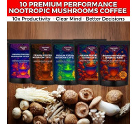 Premium Performance Mushroom Coffee Blend by Ayurvedic Yogi