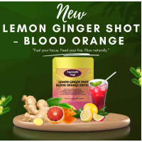 Lemon Ginger Shot Blood Orange Edition by Ayurvedic Yogi