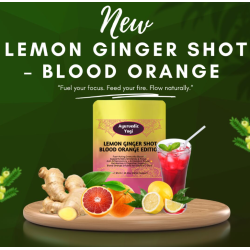 Lemon Ginger Shot Blood Orange Edition by Ayurvedic Yogi