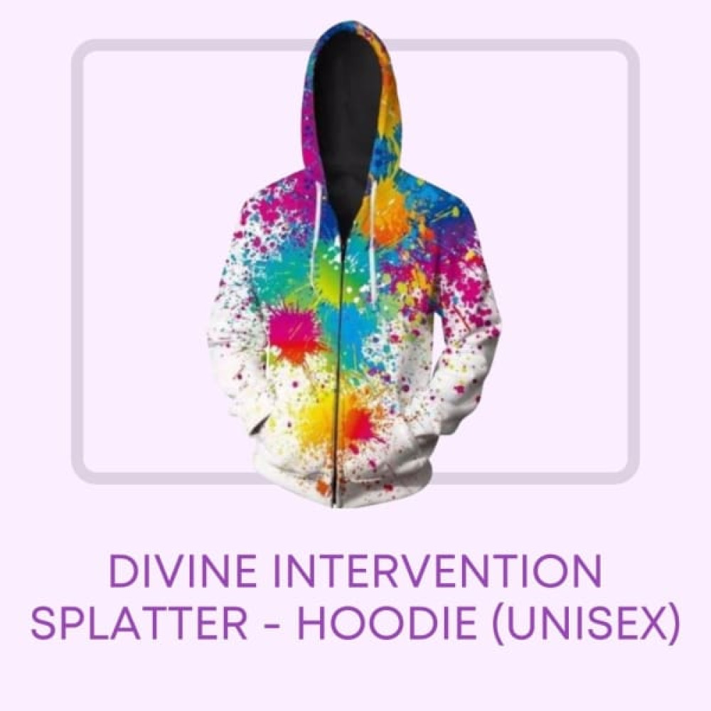 Divine Intervention Splatter - Hoodie (UNISEX)
