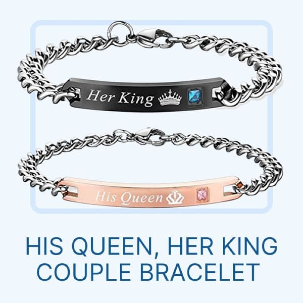 His Queen, Her King Couple Bracelet (1 Pair)